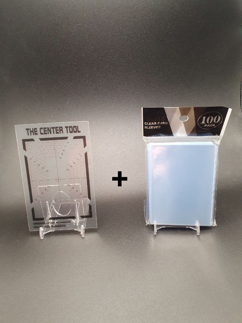 The Center Tool – Card Centering Tool + 100 Clear Card Sleeves