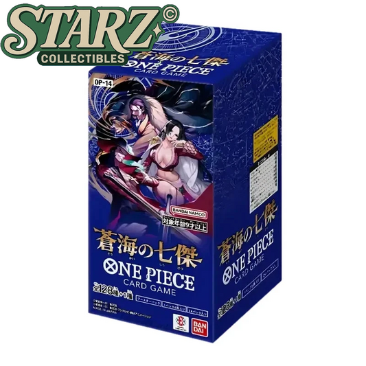 One Piece OP14 Display Japanisch - The Azure Sea's Seven | OVP | Starz Collectibles